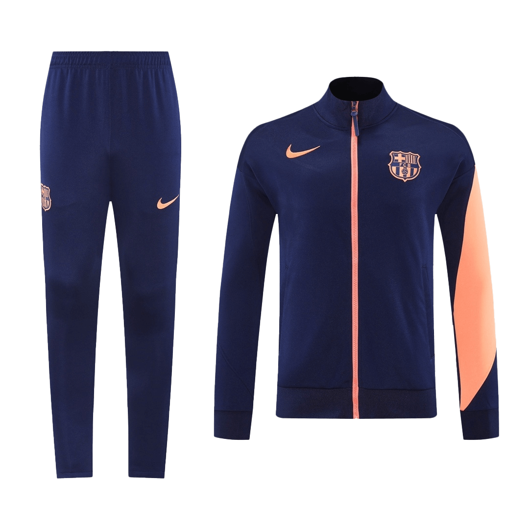 Barcelona Träningsset (Jacka+Byxor) 2025/26 Navy&Orange