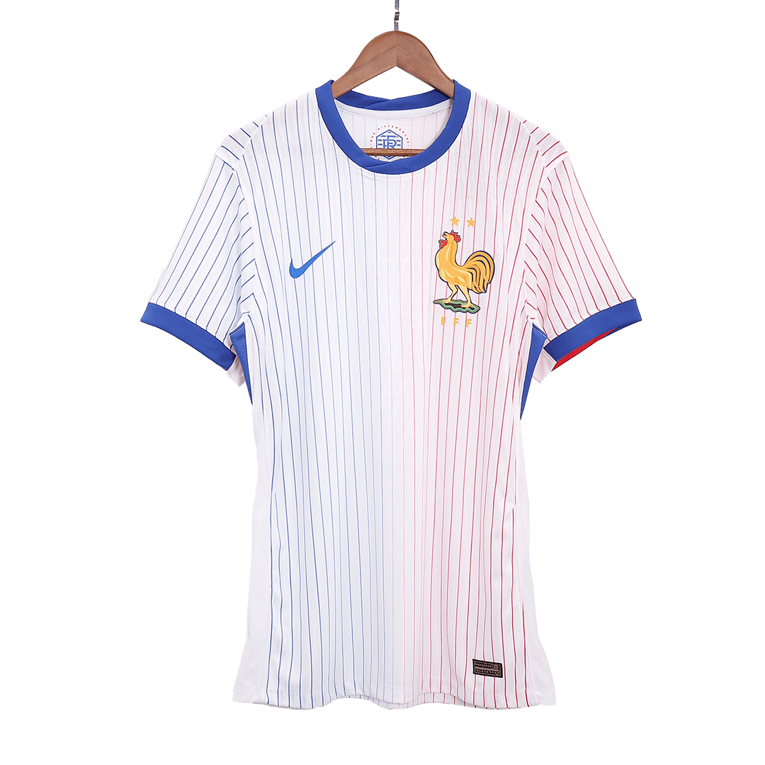 Frankrike Borta fotbollströjor 2024 Autentisk