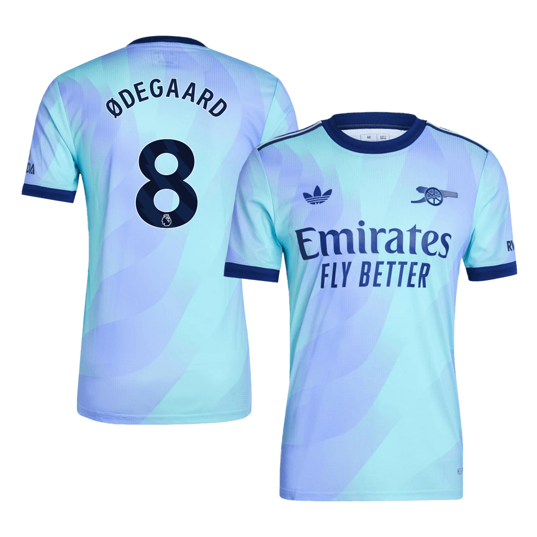 Arsenal Tredjeställ Fotbollströja ØDEGAARD #8 2024/25 Autentisk