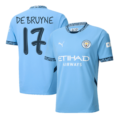 Manchester City Hemma Fotbollströja DE BRUYNE #17 2024/25 - UCL