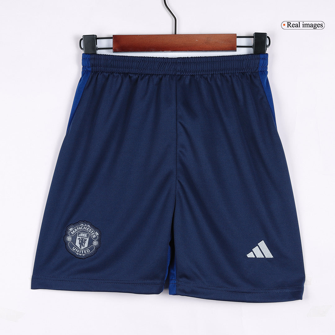 Manchester United Borta Fotbollströja 2024/25 Fotbollssats Barn