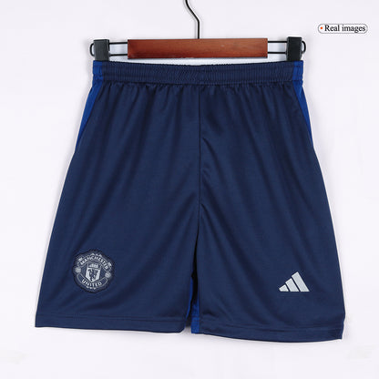 Manchester United Borta Fotbollströja 2024/25 Fotbollssats Barn