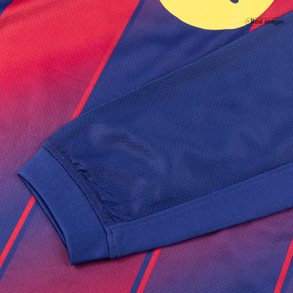 Barcelona Tröja 2025/26 Hemma Långärmad Röd/Blå