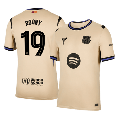 Barcelona Tröja ROONY #19 2025/26 Borta Gul - UCL