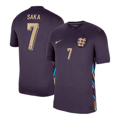 England Borta Fotbollströjor SAKA #7 Euro 2024
 Premium