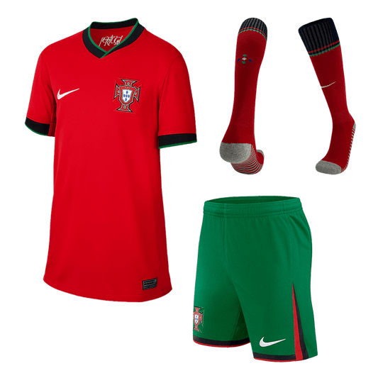 Portugal Hemma Fotbollströja Euro 2024 
Fotbollssats Barn