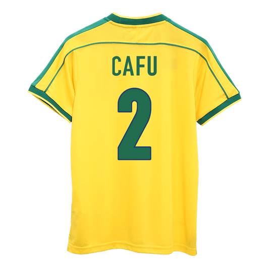 CAFU #2 Brasilien Hemmatröja 1998 Retro
 Gul