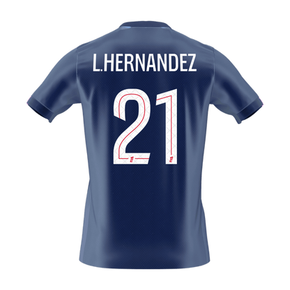 L.HERNANDEZ #21 PSG Tröja 2025/26 Hemma Premium Mörkblå