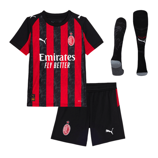 AC Milan Tröja 2025/26 Hemmaställ Red&Black Barn
