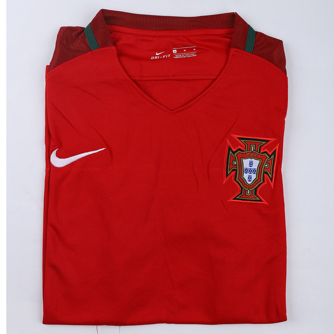Portugal Hemma Fotbollströjor 2016 Retro
