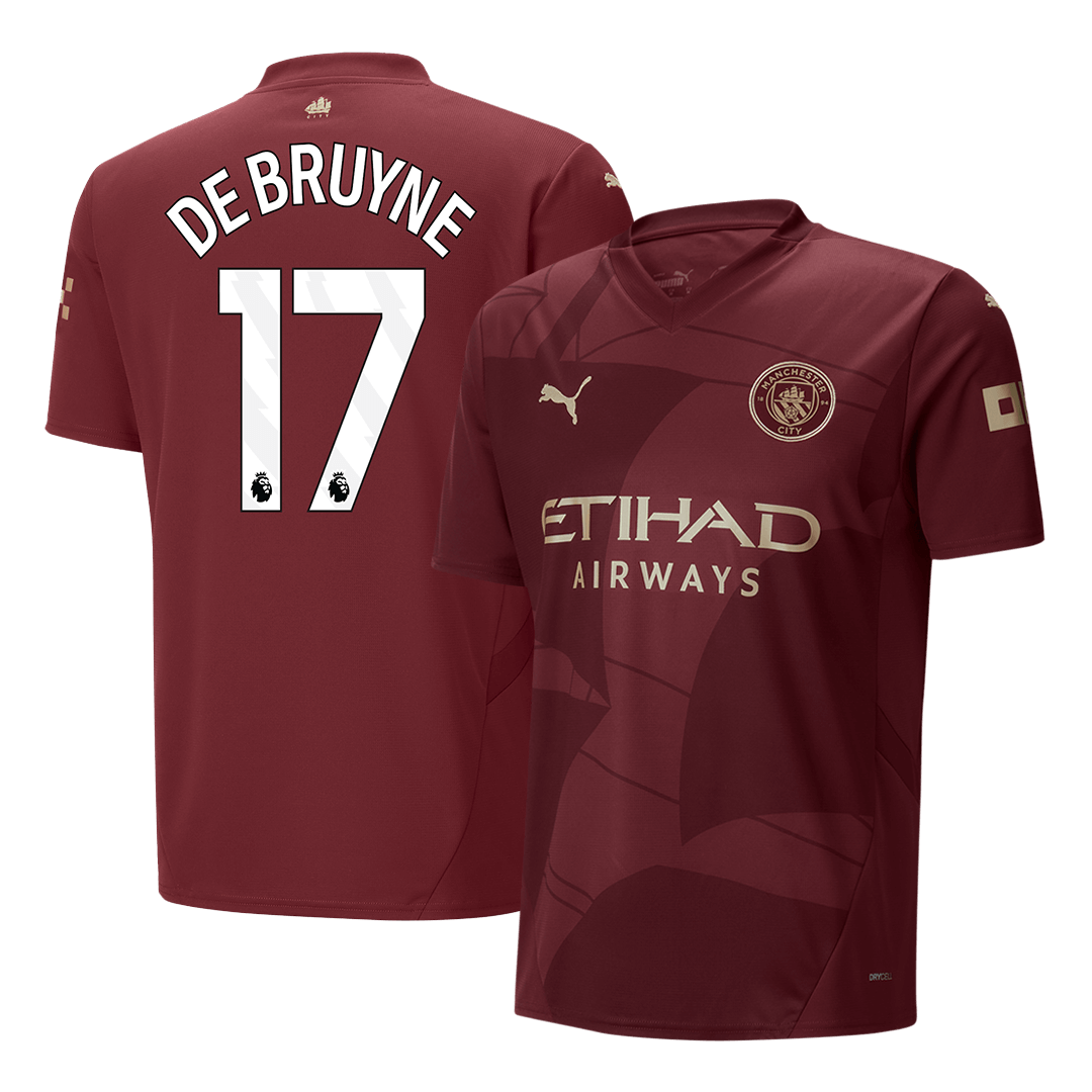 Manchester City Tredjeställ Fotbollströja DE BRUYNE #17 2024/25