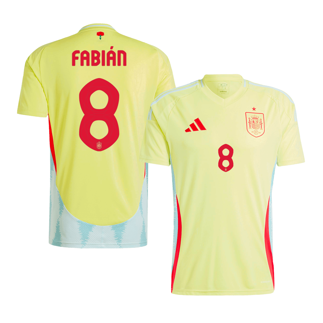 FABIÁN #8 Spanien Borta Fotbollströjor Euro 2024