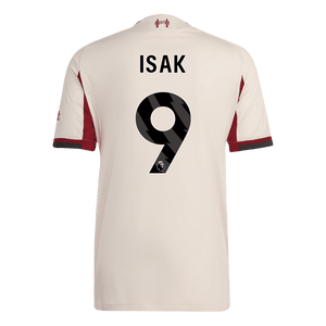 Liverpool Tröja ISAK #9 2025/26 Borta Autentisk Vit