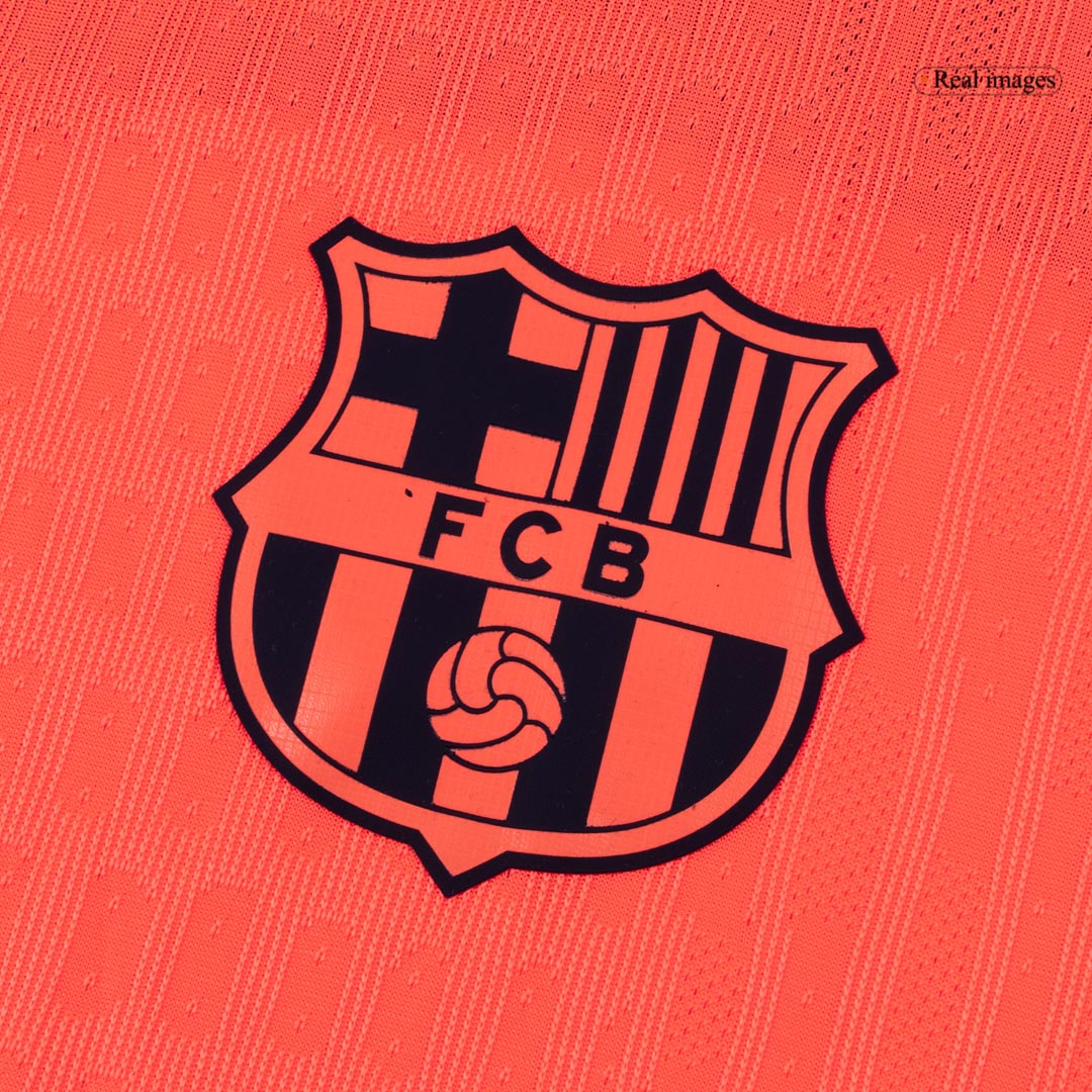 Barcelona Tröja ROONY #19 2025/26 Tredje Autentisk Orange - UCL-10