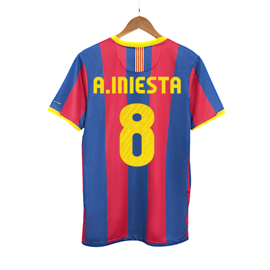 Retro Barcelona Hemma Fotbollströja A.INIESTA #8 2010/11