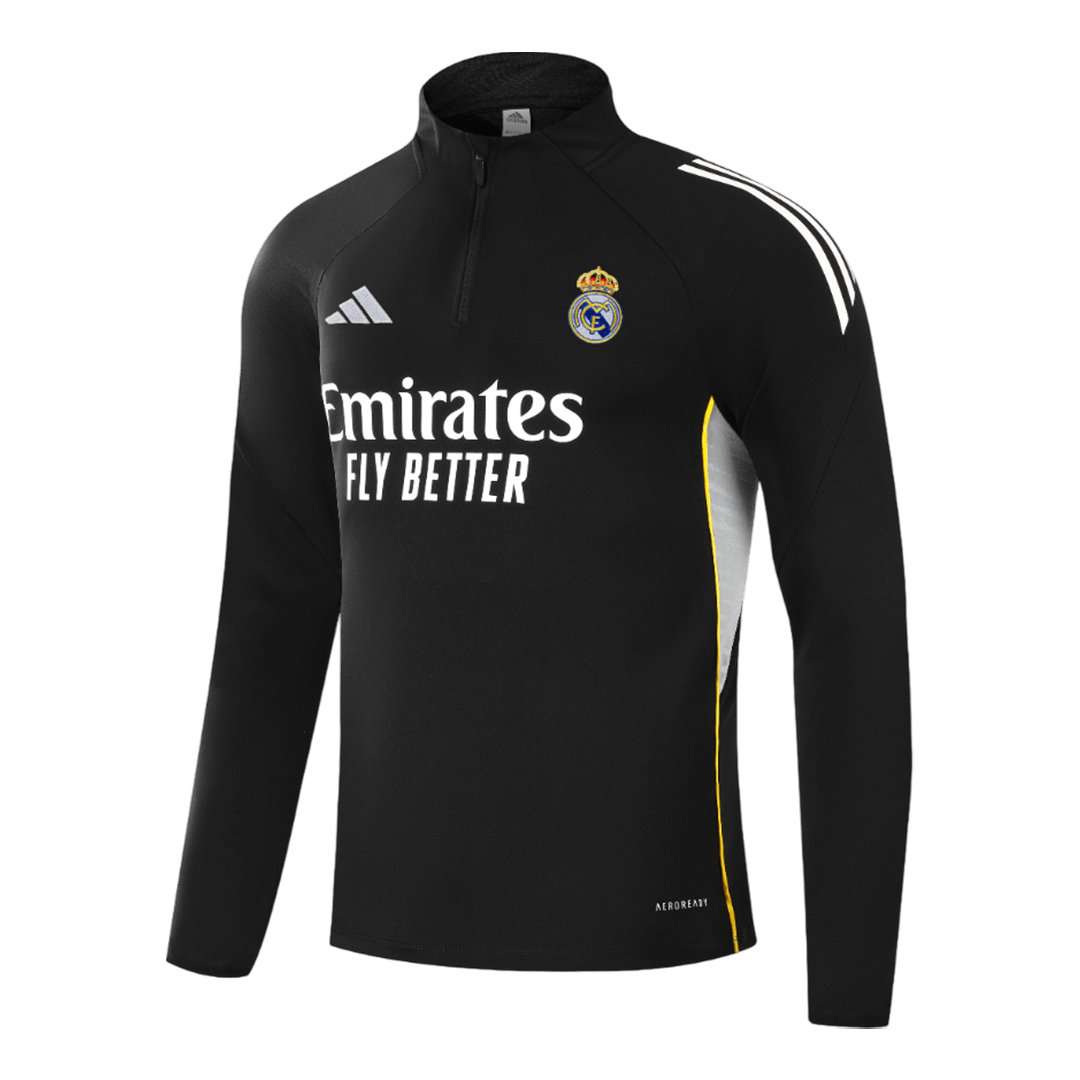 Real Madrid Tröja & Träningsset(Jacka+Byxor) 2025/26 Svart Barn