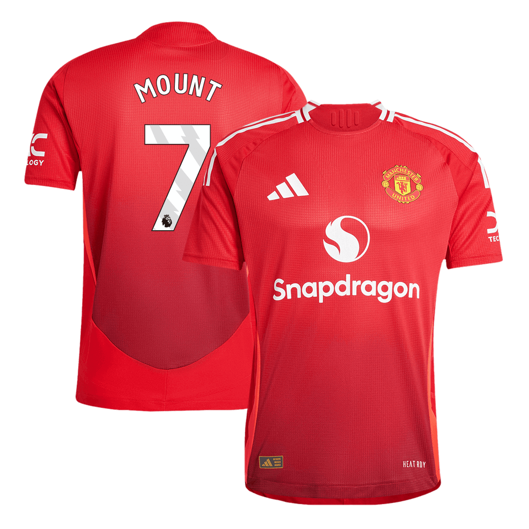 Manchester United Hemma Fotbollströja MOUNT #7 2024/25 Autentisk
