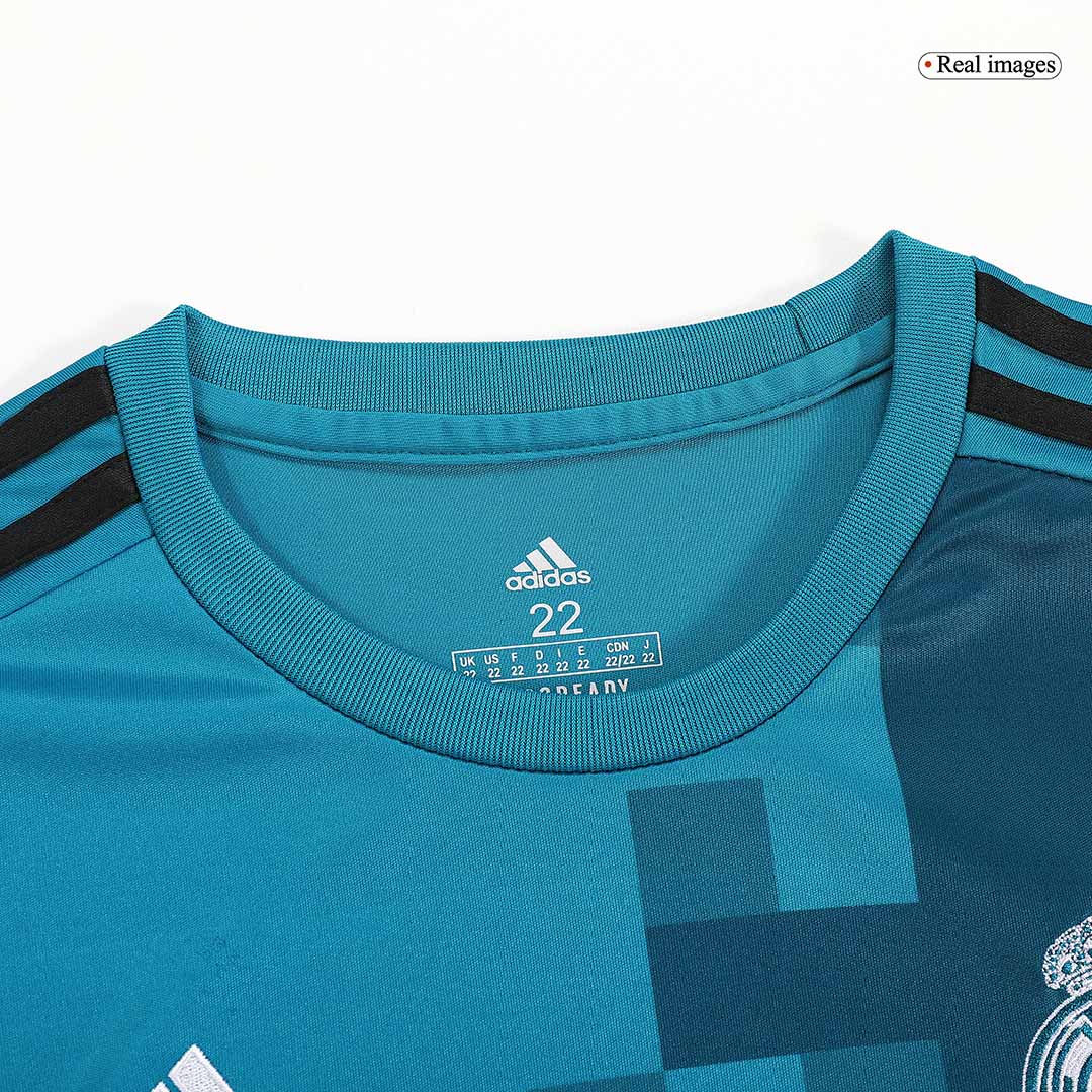 Real Madrid Tredjeställ Fotbollströja 2017/18 Fotbollssats Barn