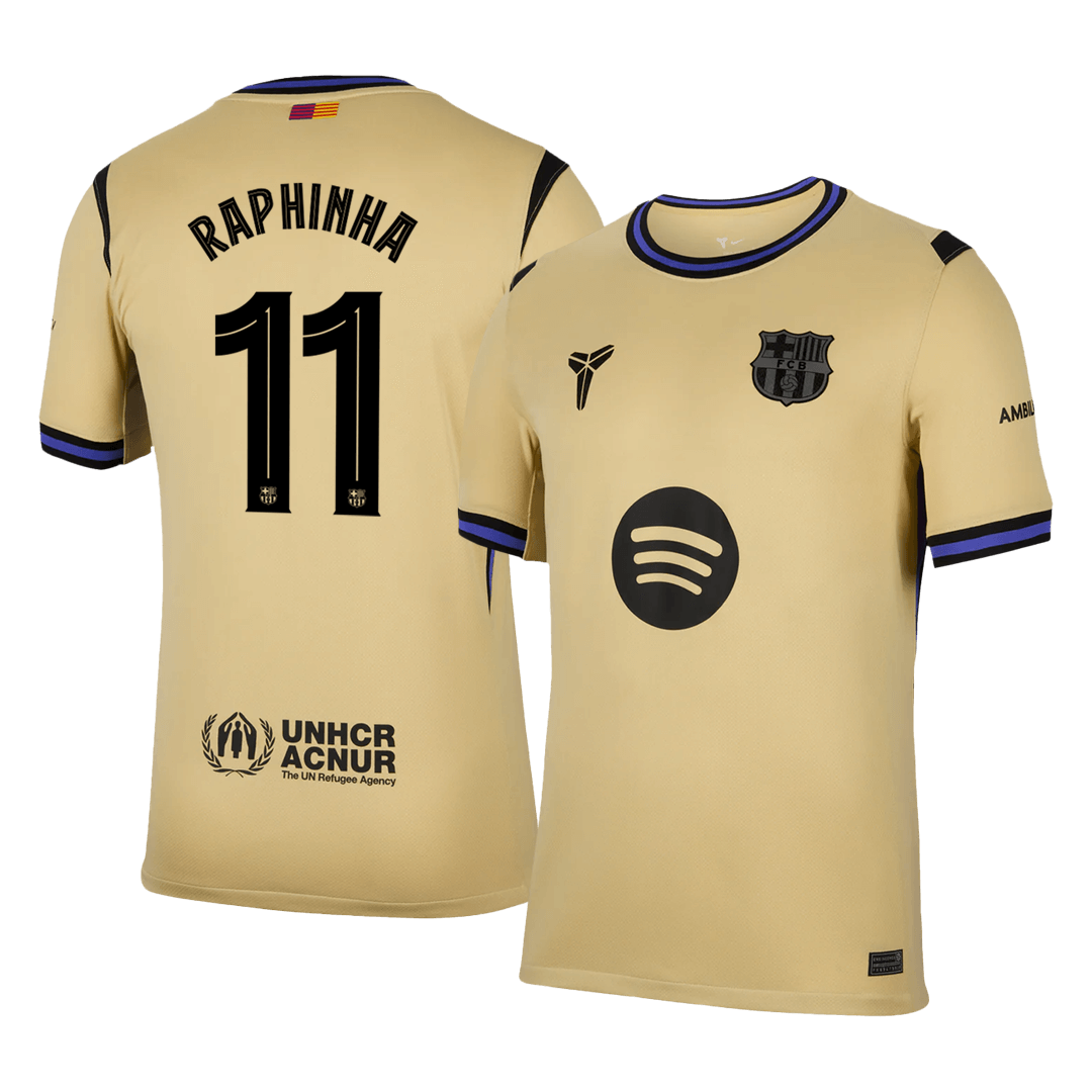 Barcelona Tröja RAPHINHA #11 2025/26 Borta Gul - UCL