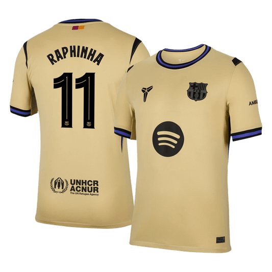 Barcelona Tröja RAPHINHA #11 2025/26 Borta Gul - UCL