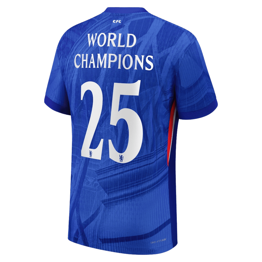 WORLD CHAMPIONS #25 Chelsea Tröja 2025/26 Hemma - with chest badge