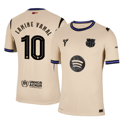 Barcelona Tröja LAMINE YAMAL #10 2025/26 Borta Gul - UCL