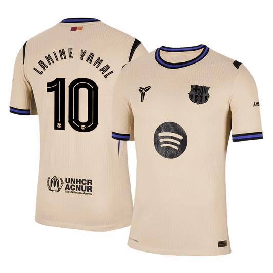 Barcelona Tröja LAMINE YAMAL #10 2025/26 Borta Gul - UCL