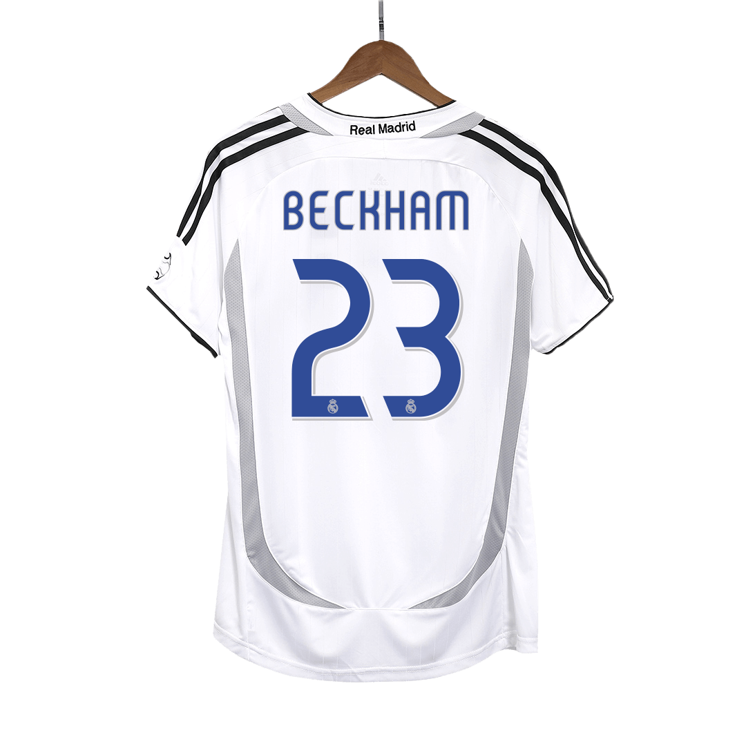 Retro Real Madrid Hemma Fotbollströja BECKHAM #23 2006/07