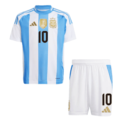 Argentina Hemma Fotbollströja MESSI #10 2024 
Fotbollssats Barn
