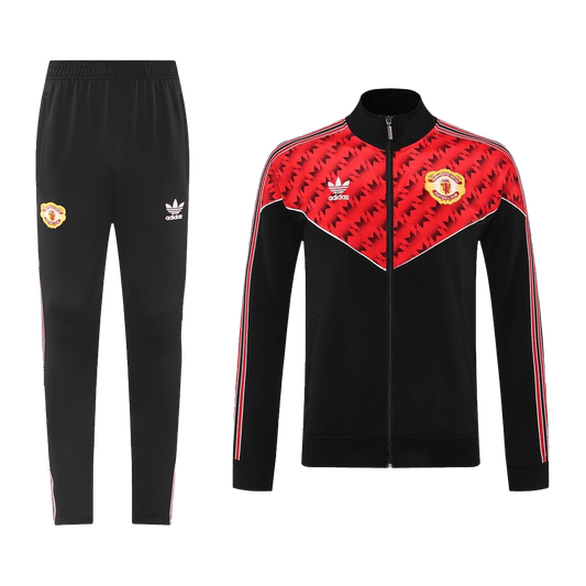 Manchester United Träningsset (Jacka+Byxor) 2025/26 Röd & Svart