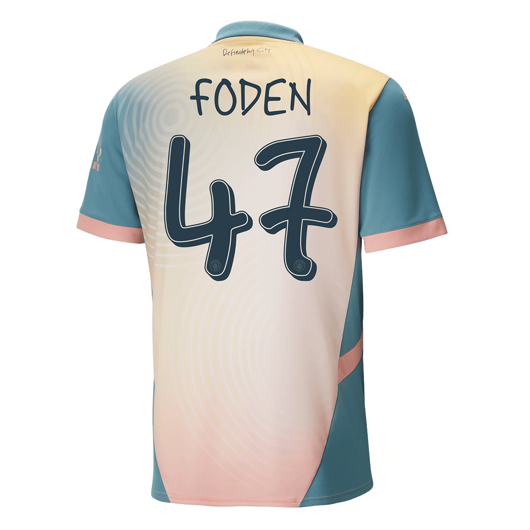 Manchester City Fjärde borta Fotbollströja FODEN #47 2024/25 - Definitely City