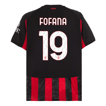 FOFANA #19 AC Milan Tröja 2025/26 Hemma Premium Röd & Svart