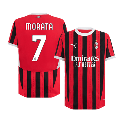 AC Milan Hemma Fotbollströja MORATA #7 2024/25 Autentisk