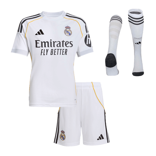 Real Madrid Tröja 2025/26 Hemmaställ Vit Barn stora storlekar