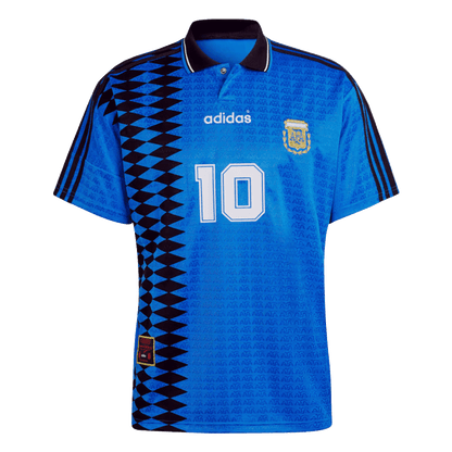 #10 Argentina Borta Fotbollströjor 1994 Retro