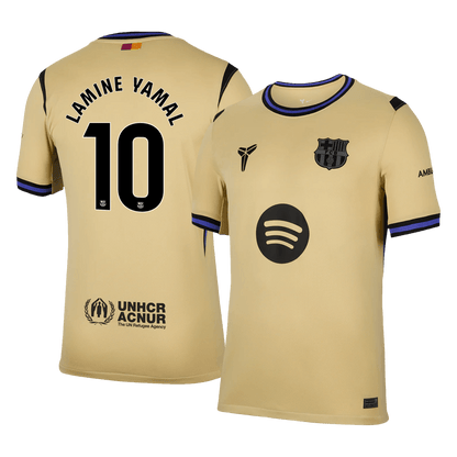Barcelona Tröja LAMINE YAMAL #10 2025/26 Borta Gul