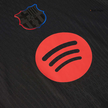 Barcelona Borta Fotbollströja 2024/25 Autentisk - Spotify-logotyp