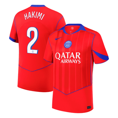 PSG Tröja HAKIMI #2 2025/26 Tredje Röd