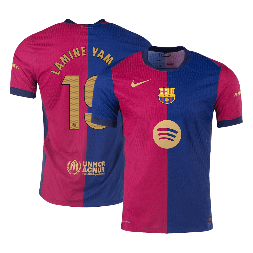 Barcelona Hemma Fotbollströja LAMINE YAMAL #19 2024/25 Autentisk
