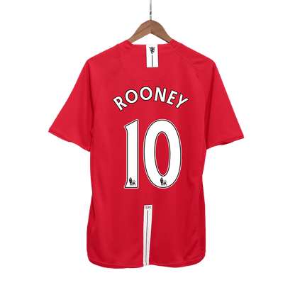 Retro Manchester United Hemma Fotbollströja ROONEY #10 2007/08