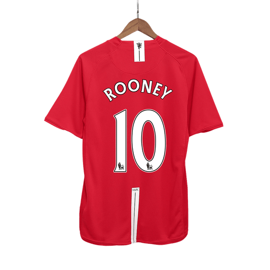 Retro Manchester United Hemma Fotbollströja ROONEY #10 2007/08