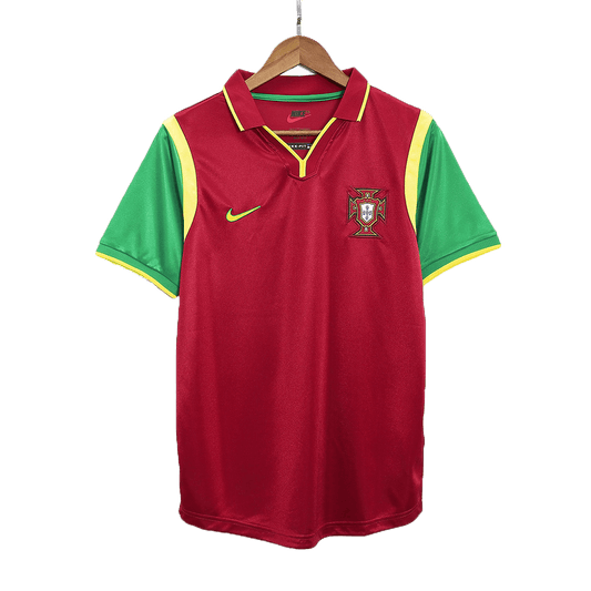 Portugal Hemma Fotbollströjor 1999 Retro