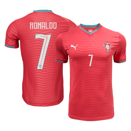 Portugal Tröja RONALDO #7 2026 Hemma Autentisk Röd