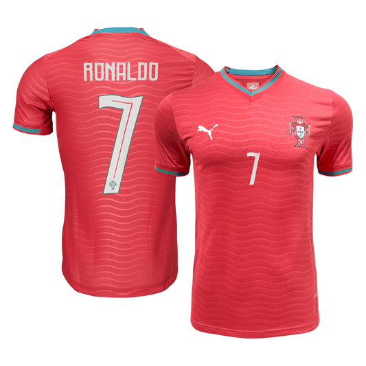 Portugal Tröja RONALDO #7 2026 Hemma Autentisk Röd
