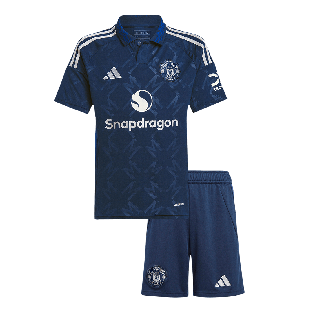Manchester United Borta Fotbollströja 2024/25 Fotbollssats Barn