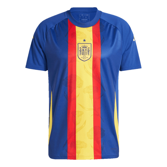 Spanien Före match Fotbollströjor Euro 2024