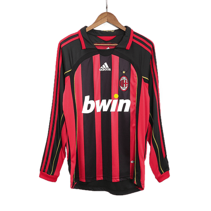 Retro AC Milan Hemma Fotbollströja RONALDO #99 2006/07 långärmad