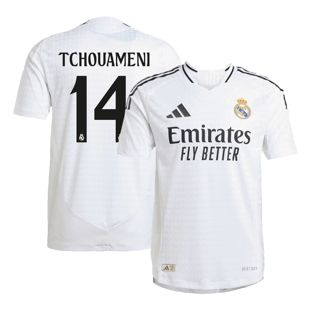 Real Madrid Hemma Fotbollströja TCHOUAMENI #14 2024/25 Autentisk