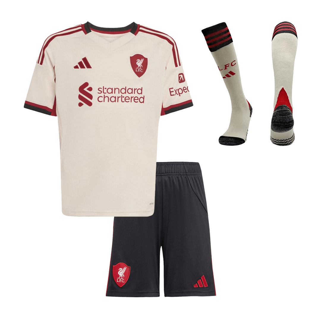 Liverpool Tröja 2025/26 Bortaställ Vit Barn