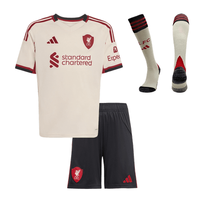 Liverpool Tröja 2025/26 Bortaställ Vit Barn